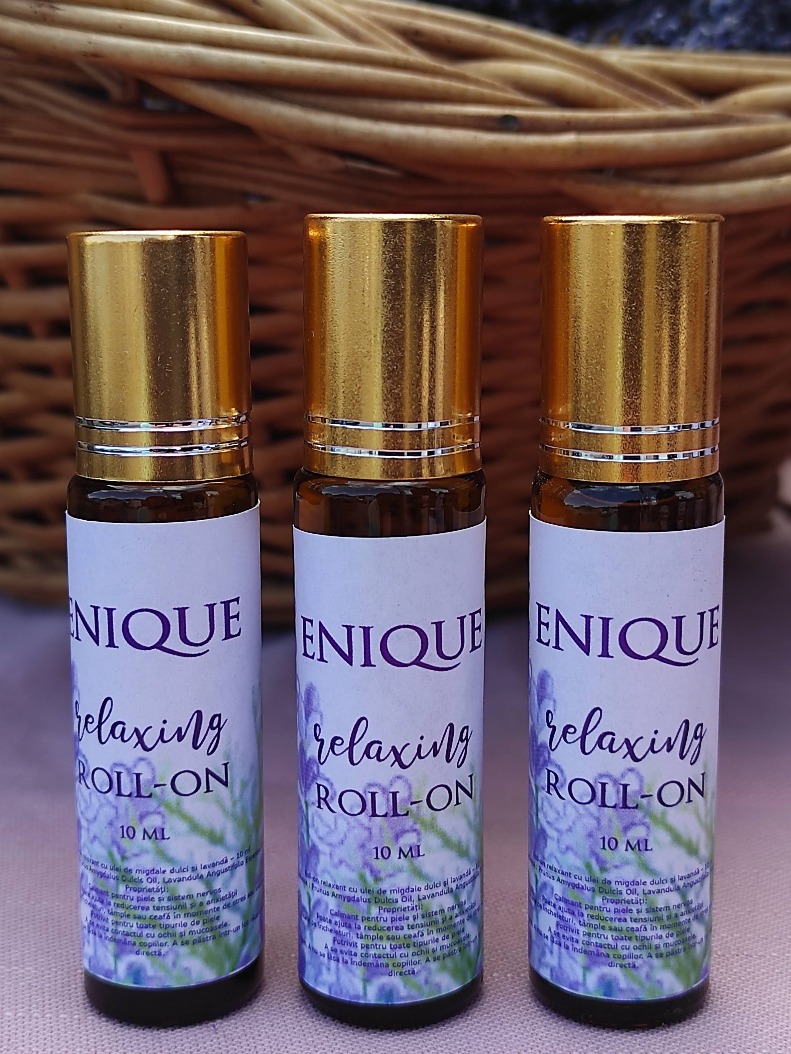 Roll-on relaxant cu ulei esențial de lavandă, 10ml