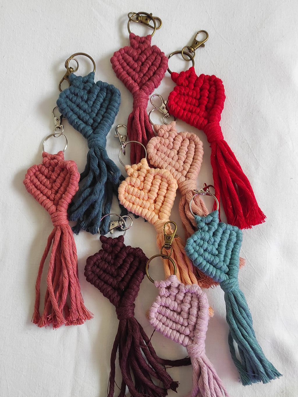 Breloc Macrame Inimă
