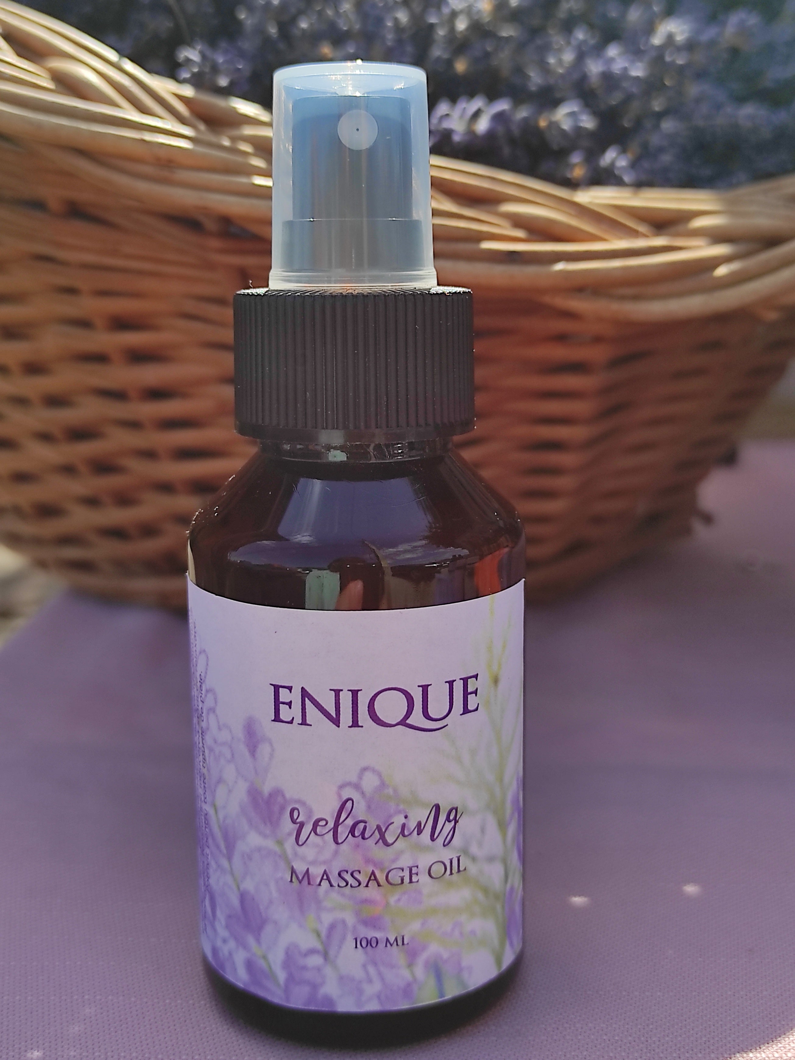 Ulei de masaj relaxant cu ulei esențial de lavandă, 100ml