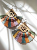 Cercei tip lacrimă, Boho, colorați