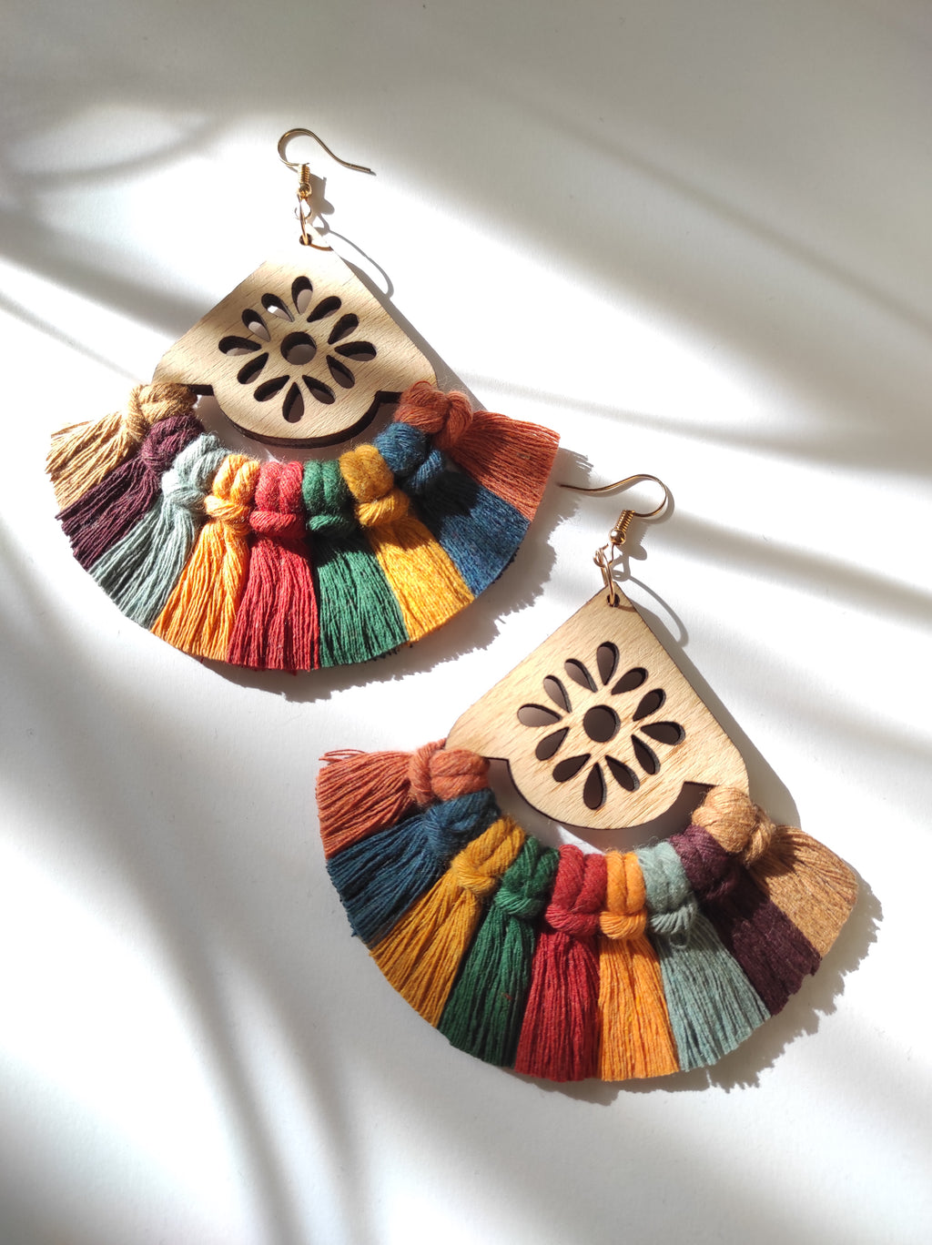 Cercei tip lacrimă, stil Boho, colorați