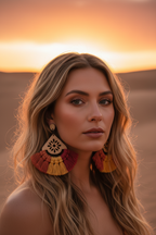 Cercei în formă de lacrimă Desert