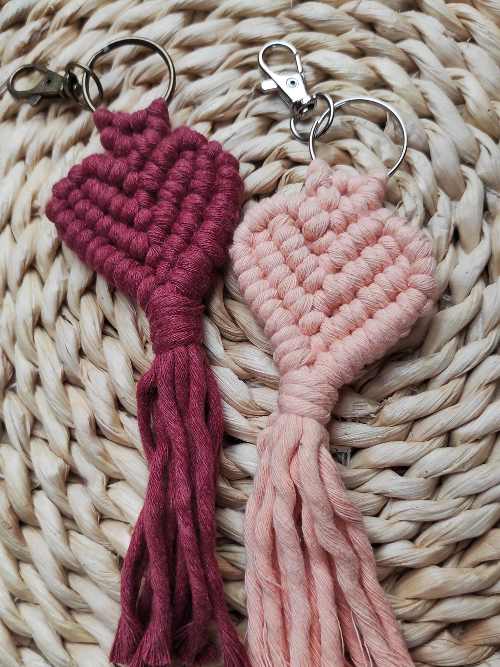 Breloc Macrame Inimă